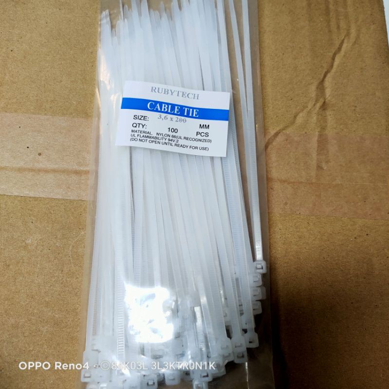KABEL TIES -CABLE TIES 3.6 X 200 PER 100PCS