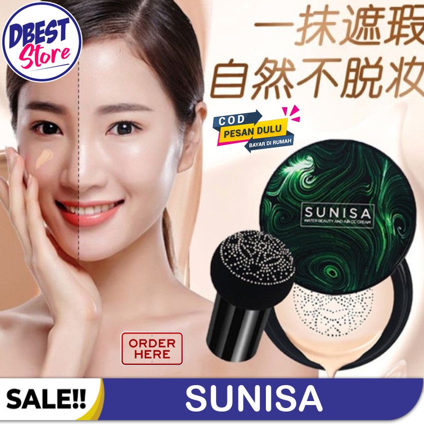 [ COD ] 100% Original Bedak Sunisa BB Cream Cushion Korea Anti Air dan Tahan Lama / Foundation