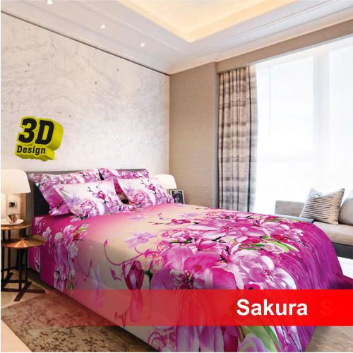 Sprei Magic Collection Motif Bunga Sakura