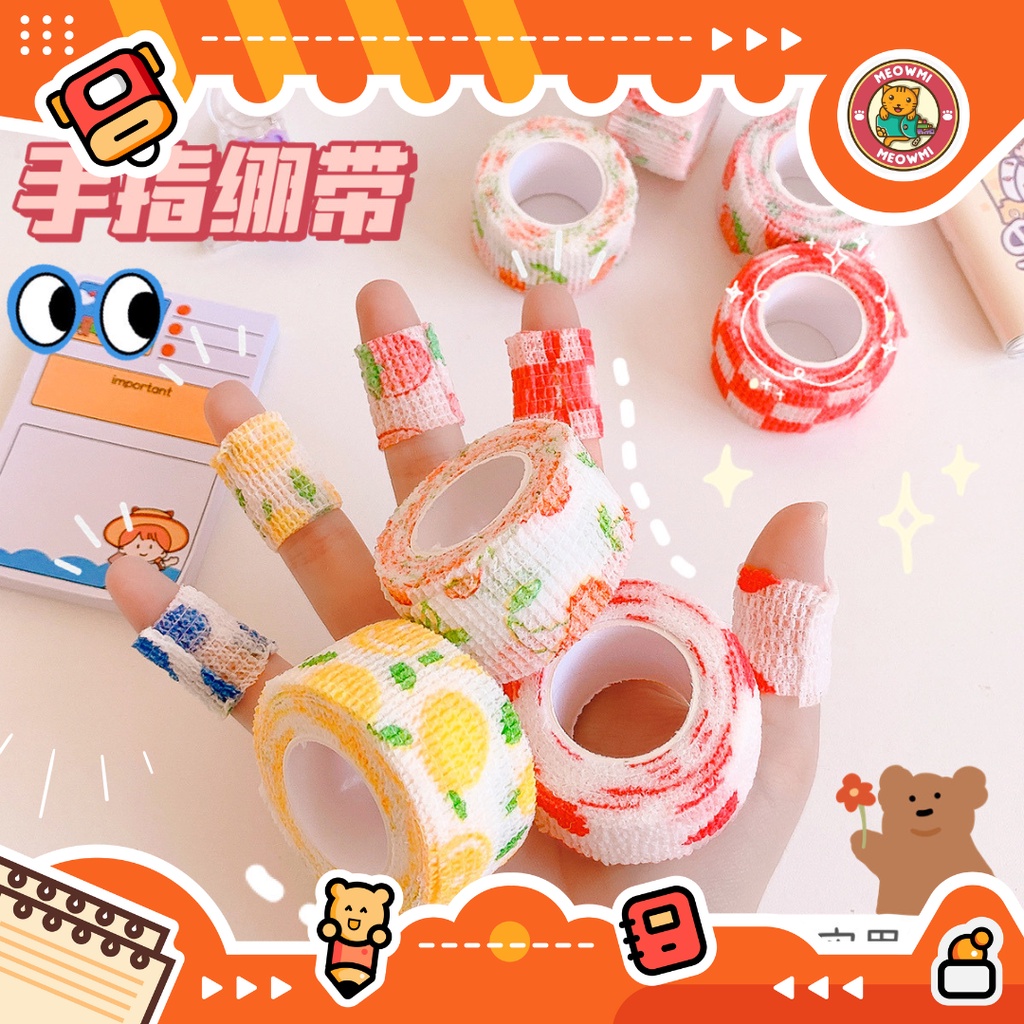 

Selotip Pelindung Jari Tangan 4.6 meter Untuk Menulis Finger Wrist Protector Cute Tape DT0017
