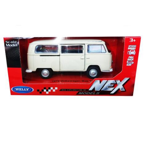MINIATUR MOBIL VW VOLKSWAGEN KOMBI T2 BUS KOMBI COMBI SAMBA DIECAST