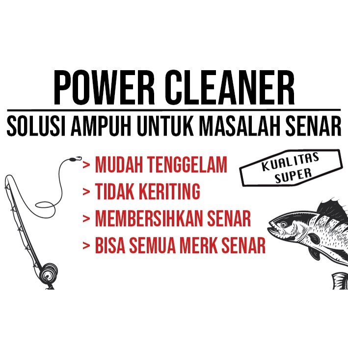 PEMBERSIH SENAR PANCING POWER CLEANER 60ML SUPER