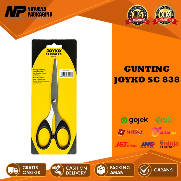 

GUNTING JOYKO SC 838 SC838 SCISSORS PEMOTONG STAINLESS STEEL SEDANG