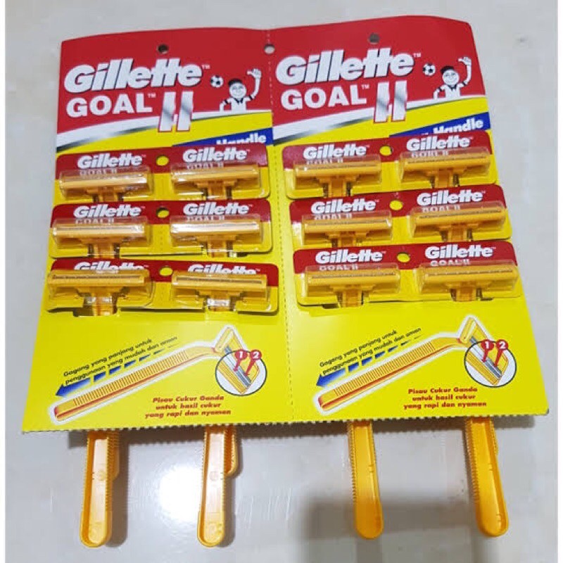 Gillette Gilette Gilete Goal 2 II Plus Pisau Cukur