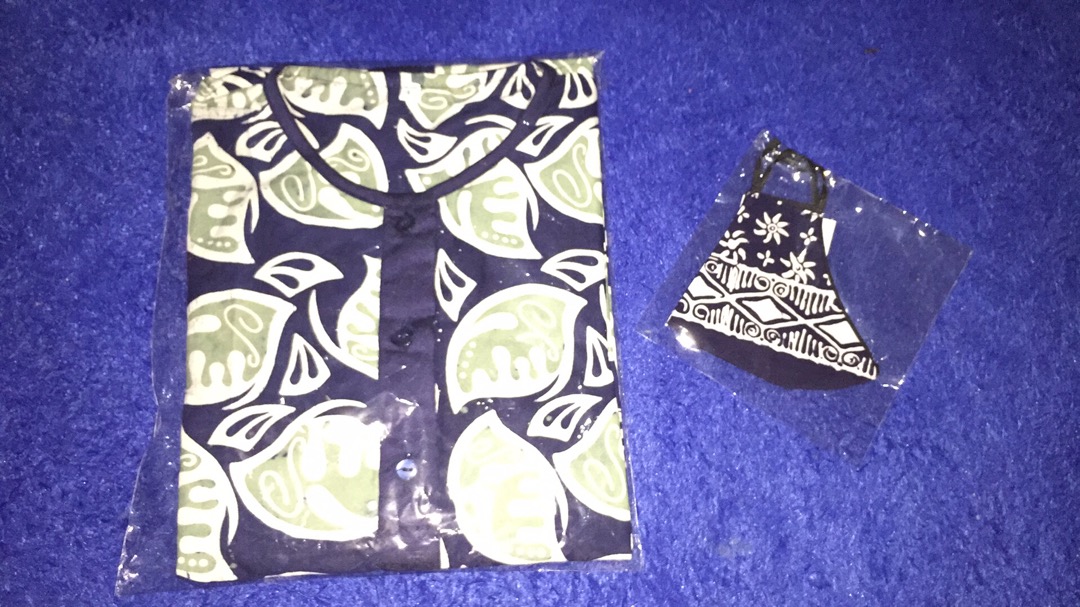 Shanaya Batik Tunik Cap Wonogiren Gemilang Dress Kerja S M L Xl Xxl