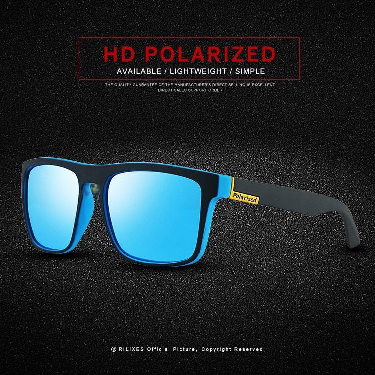 HBM Kacamata Hitam Pria Aviation HD Polarized UV400 Anti Silau Cahaya Matahari Paser Ikan