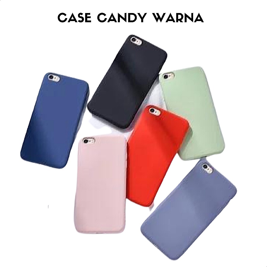 Case Candy Warna Softcase Polos Samsung Galaxy S8+ A20s A10s A70 A50