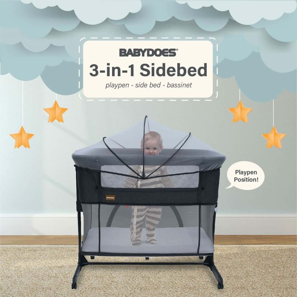 Babydoes CH-MB 169 SN 3in1 Side Bed box bayi tempat tidur bayi