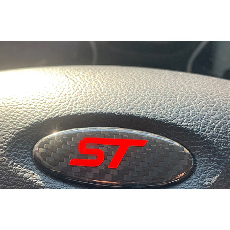 1pc Stiker Emblem Logo SUPREME Bahan Karbon Fiber Untuk Dekorasi ST RS FORD FOCUS MONDEO