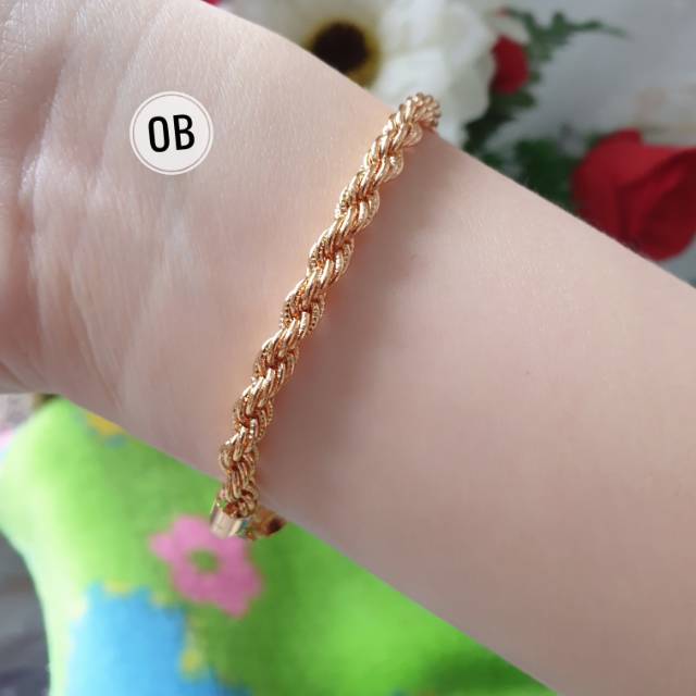 Gelang xuping Tambang Ulir Perhiasan Anti Karat N0210192