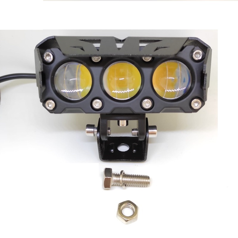 Lampu Tembak Laser Foglamp SQL 3 MATA Super Terang Hi Loo 60 Watt