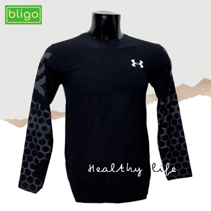 Kaos Pria Lengan Panjang Pria / Kaos Olah Raga / Kaos Fitness