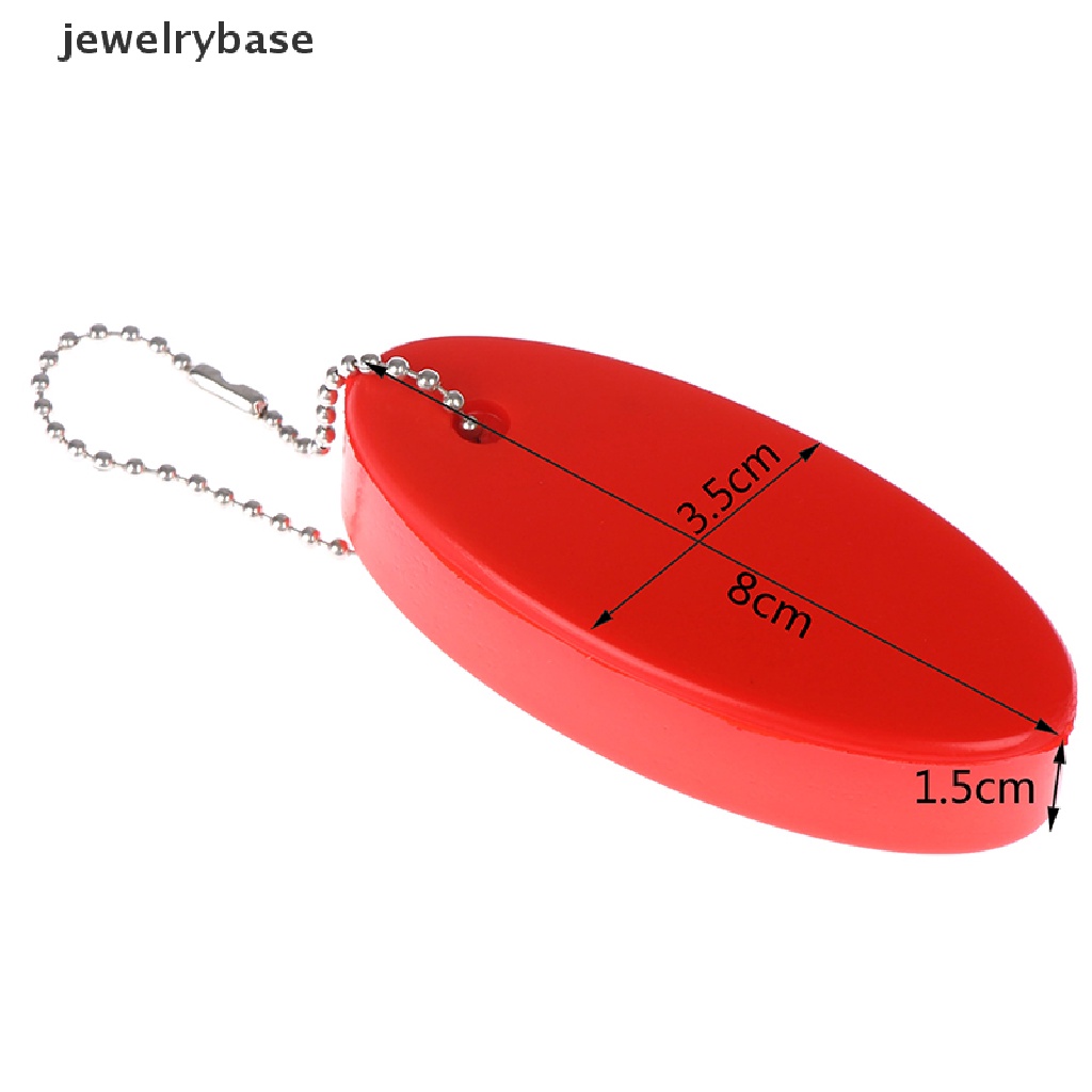 (jewelrybase) 1pc Gantungan Kunci Bentuk Oval Bahan Busa Untuk Olahraga Air / Berenang