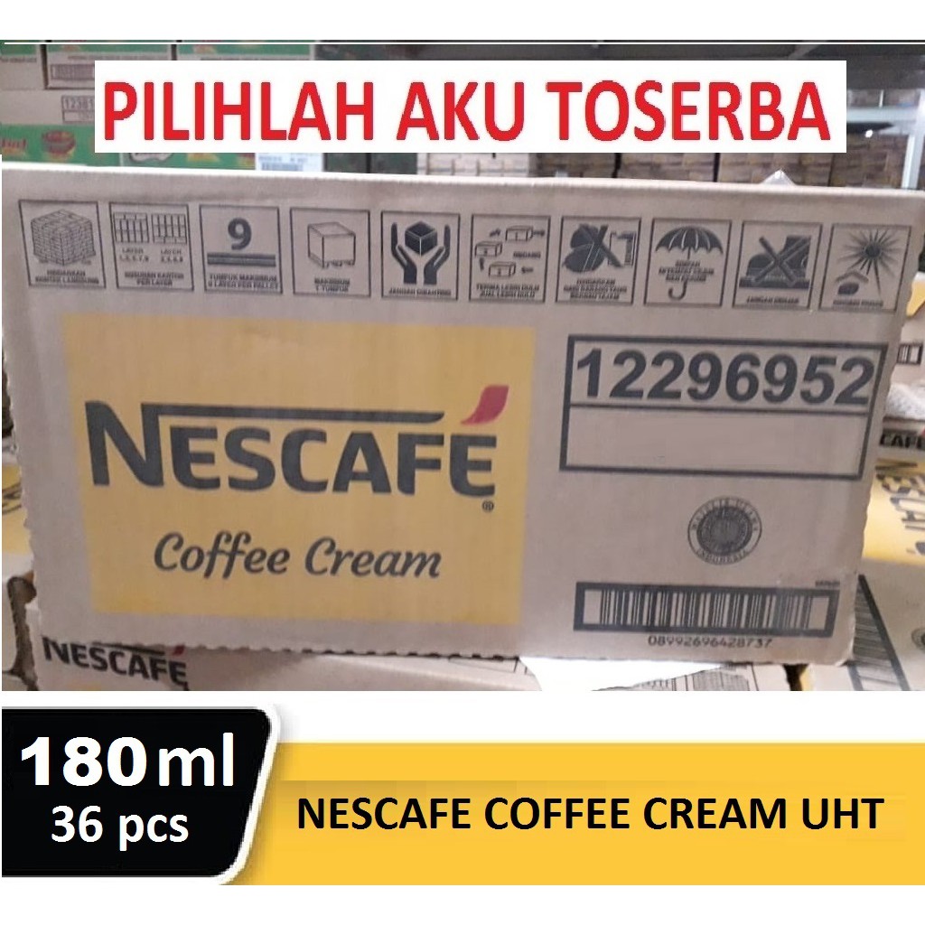 Nescafe Coffee Cream UHT / Kopi Kotak Instan - (1 dus isi 36 @180 ml)