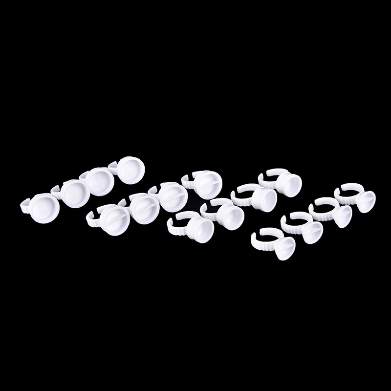 50pcs Cincin Lem Bulu Mata Extension Sekali Pakai