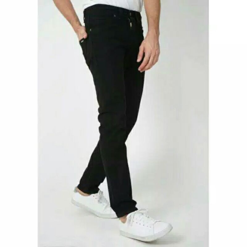 Celana Lois Jeans Original Hitam Slimfit CFL383I1