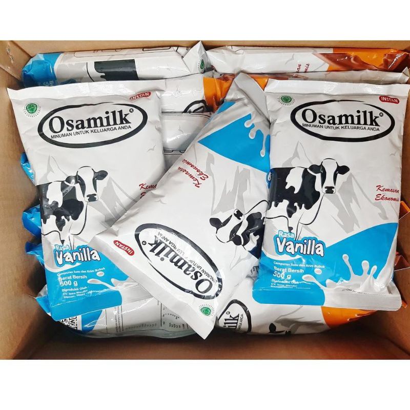 

OSAMILK. ( vanila ) .SUSU SAPI PENAMBAH BERAT BADAN MENCUKUPI KEBUTUHAN NUTRISI YG DI BUTUHKAN TUBUH