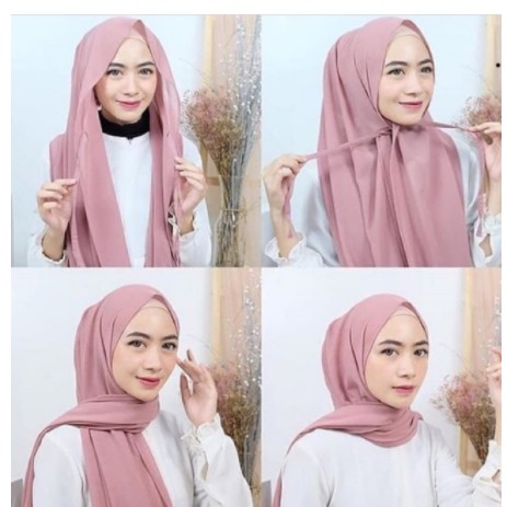 Hijab Pashmina Sabyan Tali Diamond Termurah 70x170 Cm - Pashmina Instant Kekinian Jahit Tepi