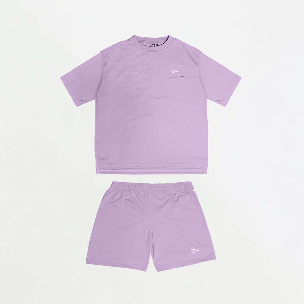 John &amp; Jill Oversize Short Sleeve Saku &amp; Short Pants - Basic Set