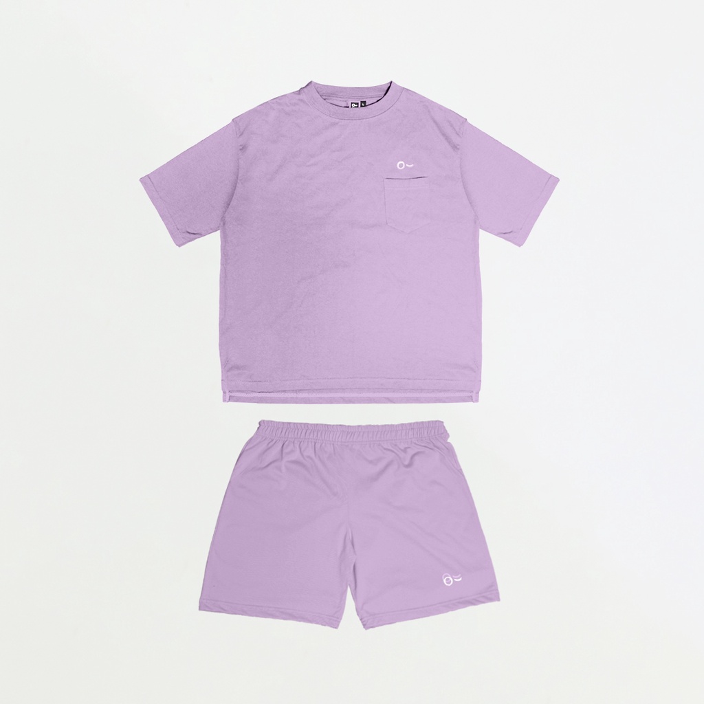 John &amp; Jill Oversize Short Sleeve Saku &amp; Short Pants - Basic Set