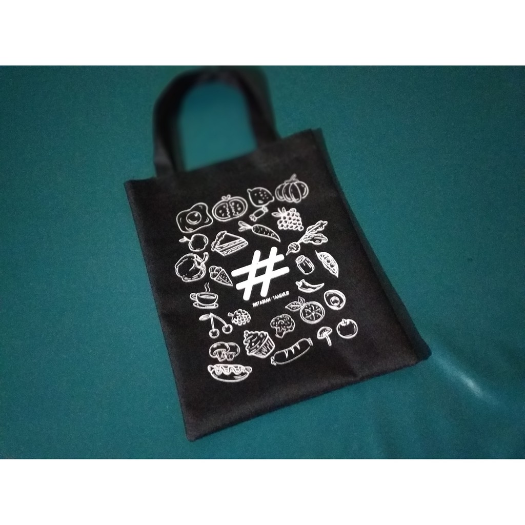 Tote Bag Kanvas 30x40 Custom Desian - Tas Kanvas Custom Free Desain