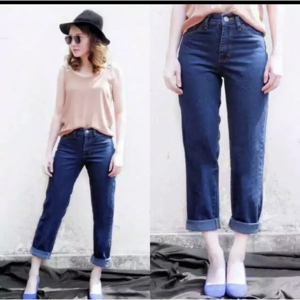 Celana jeans Boyfriend wanita/Celana jeans wanita panning