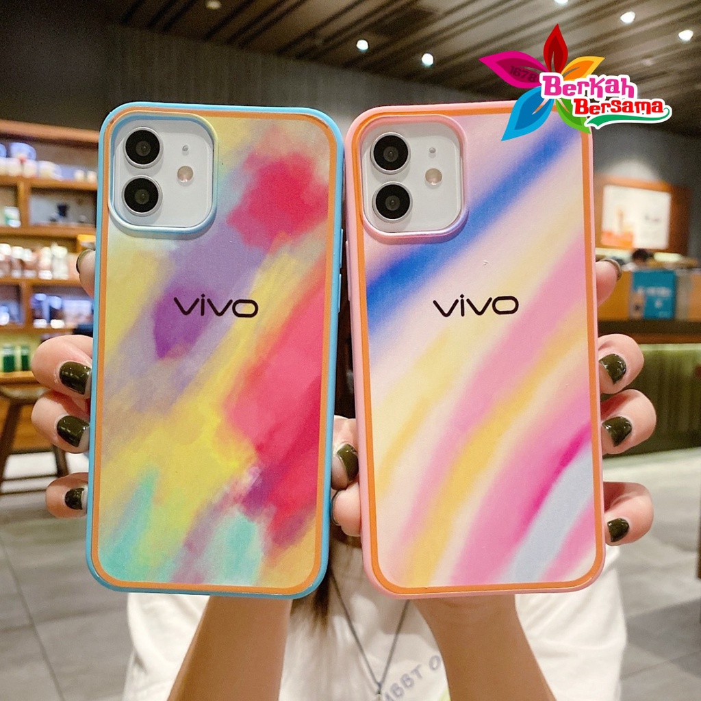 SS044 SOFTCASE RAINBOW VIVO Y12 Y15 Y17 Y20 Y20S Y12S Y30 Y50 Y30I Y51 Y91 Y93 Y95 Y91C Y1S V5 Y67 Y66 BB5660