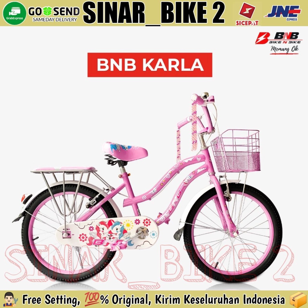 Sepeda Anak Perempuan 20 Inch  BNB KARLA Keranjang