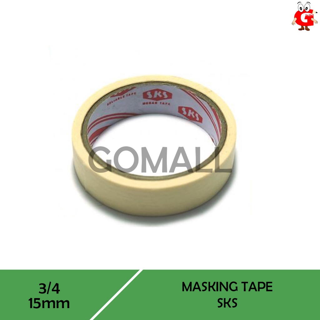 

SKS Masking Tape Isolasi Lakban Kertas Kecil 15mm