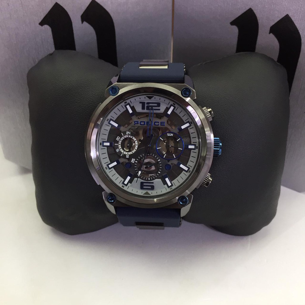 JAM TANGAN PRIA POLICE PL14378JSU NAVY SILVER ORIGINAL