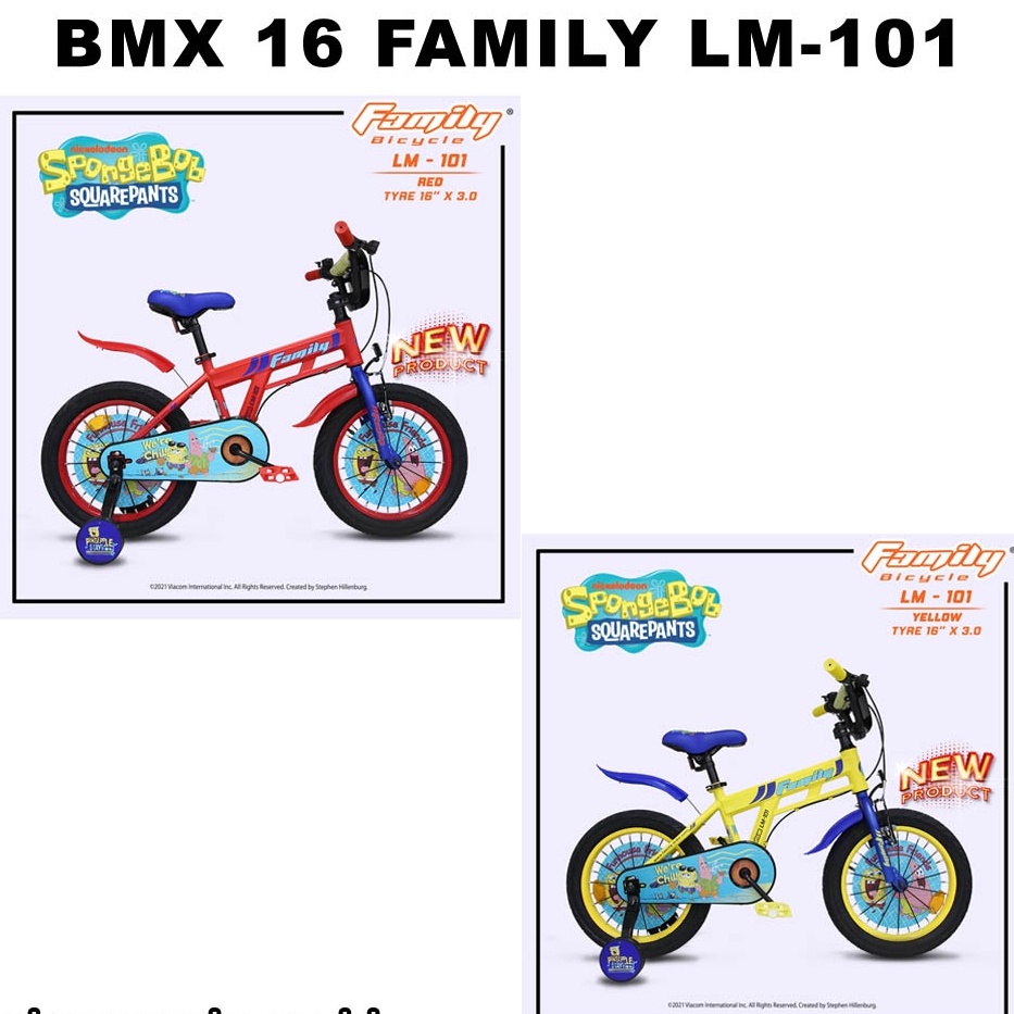Sepeda BMX 16 Inch Family Spongebob LM 101