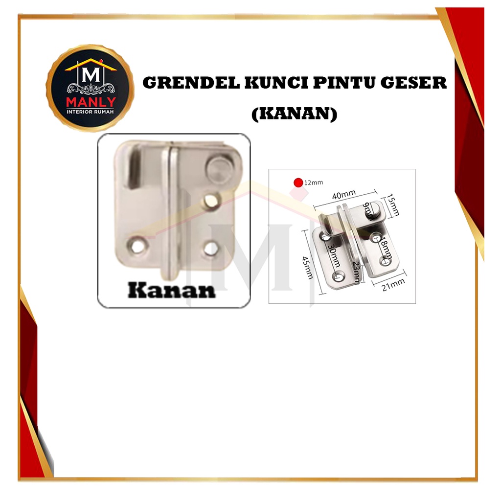 Grendel  Pintu Geser / Slot pintu Geser/ Cantolan grendel pintu / Grendel , FREE SEKRUP