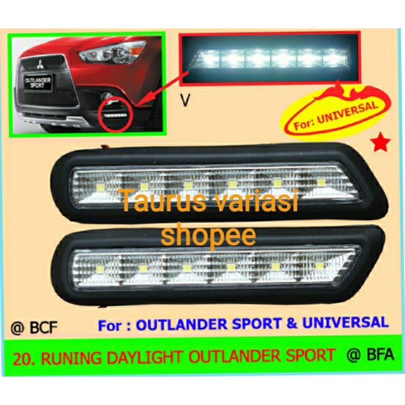 Drl Led Mobil Runing Daylight MITSUBISHI OUTLANDER SPORT