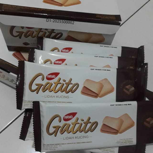 

Kukis lidah kucing sandwich cokelat