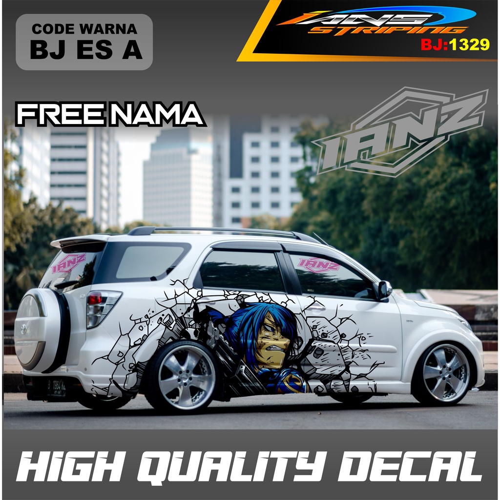 STICKER DECAL MOBIL TERIOS KEREN / DECAL STIKER AVANZA XENIA INNOVA TOYOTA RUSH DLL