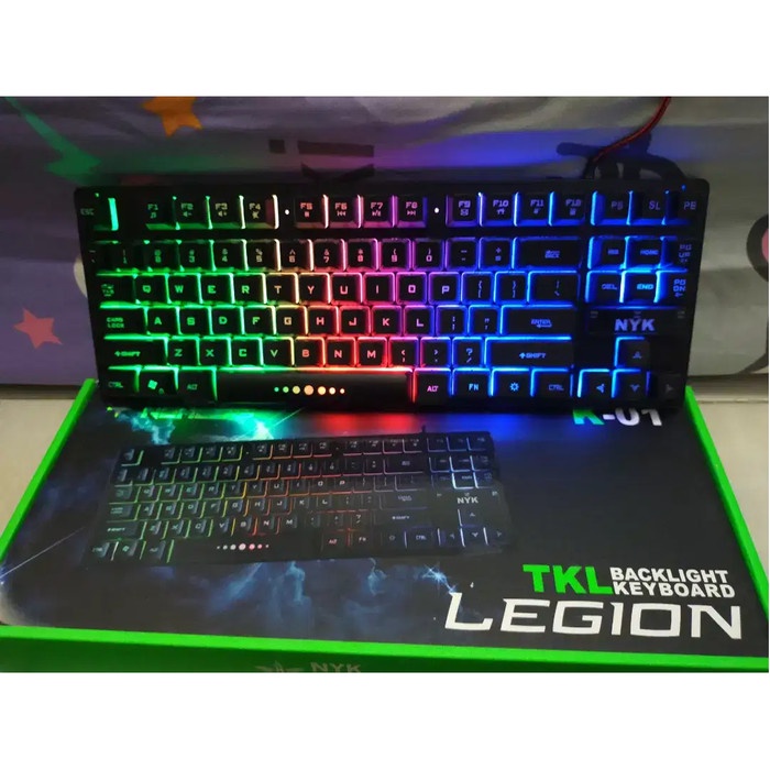 Keyboard Gaming Titan Mousepad Usb Mouse Bundle Bundling V0Z3 Biru Silent Tanpa Hub Terlaris Pink Bl