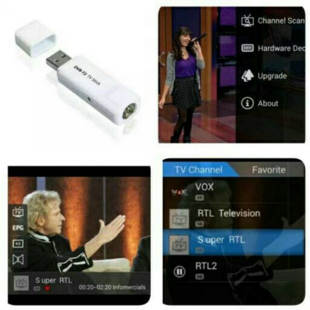 USB DVB-T2 TV Stick / Alat Untuk Menonton TV Digital Di Laptop Tab Smartphone - Mygica T230c