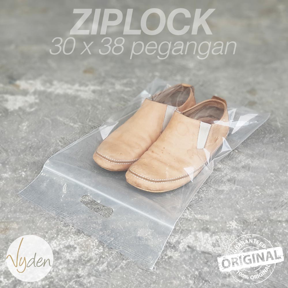 Ziplock 30 X 38cm Pegangan 1 PAK Perawatan Sepatu Kesayangan Anda Jersey Kamera Kaos Packaging MURAH