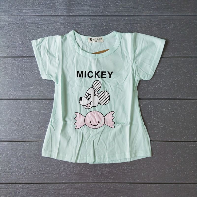 COD Kaos anak korea import Kageli usia1 , 2 tahun baju perempuan / girl / cewek / kado murah lucu