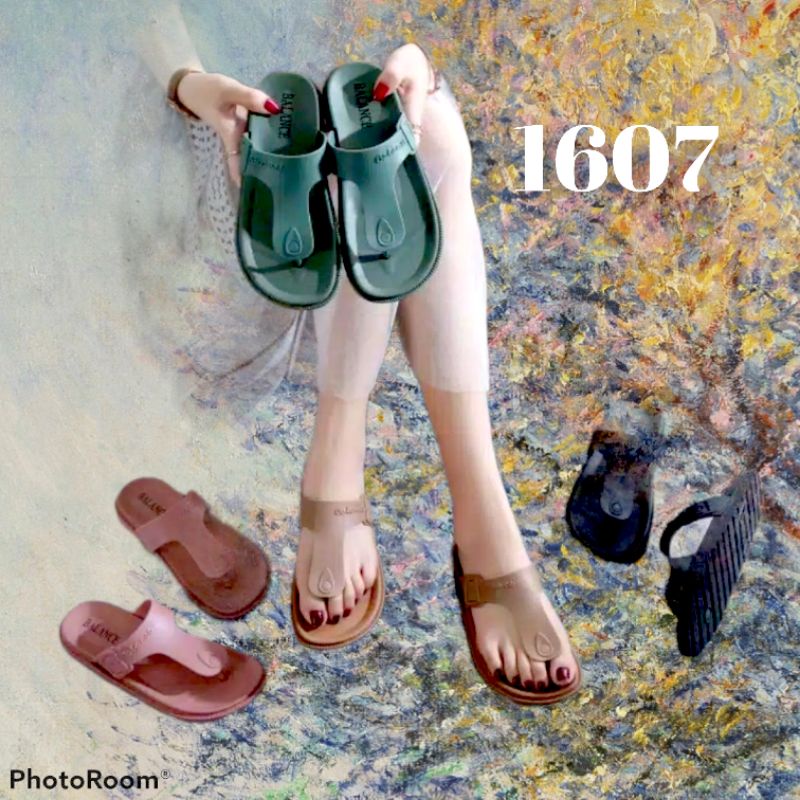 sandal wanita jepit jelly balance 1607