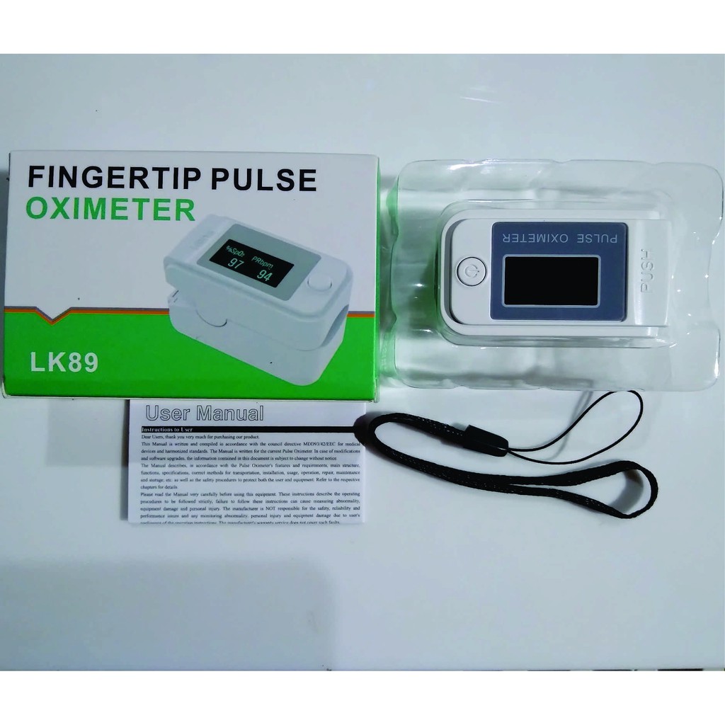 Fingertip pulse oxymeter oximeter LK89 SpO2 pengukur kadar oksigen LK 89