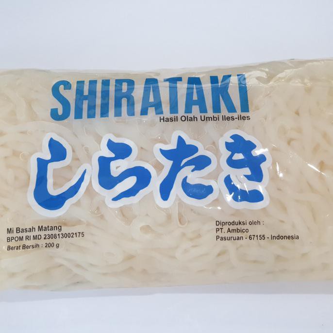 

Mie Shirataki Biru Basah Ketogenic Diet Keto Low Carbo 200 gr TERMURAH