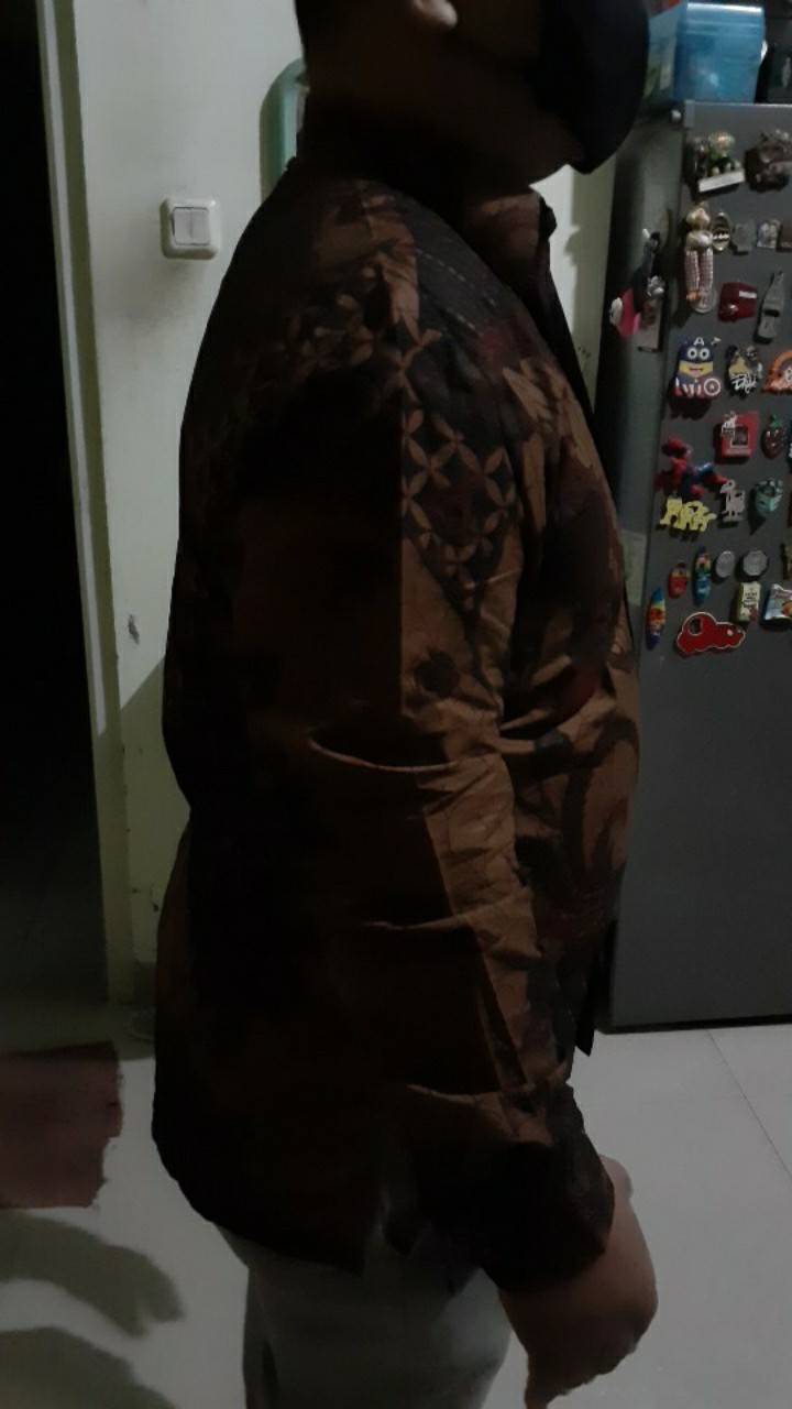 Kemeja Batik Prabu Bahan Katun Baturaden Reguler Fit A086