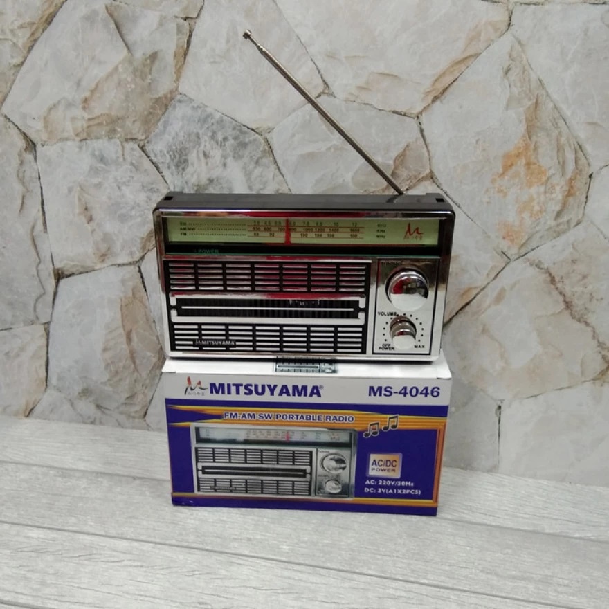 NEW!! Radio Clasik / Radio Jadul MITSUYAMA / Radio Portable MS 4030BT seri 4046 / AC-DC Power