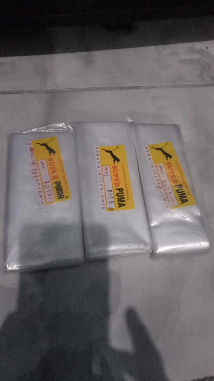 Plastik Pe/ Plastik Sambal/ Plastik Es Mambo Cap Puma Ukuran 5x15 Cm