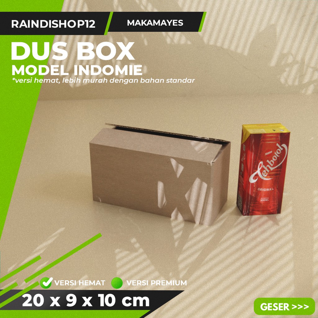 

BOX 20 X 9 X 10 CM KARDUS KOTAK KEMASAN PACKAGING KADO POLOS