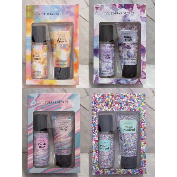 SET BODYMIST+LOTION VICTORIA SECRET SERIES CANDY 75ML