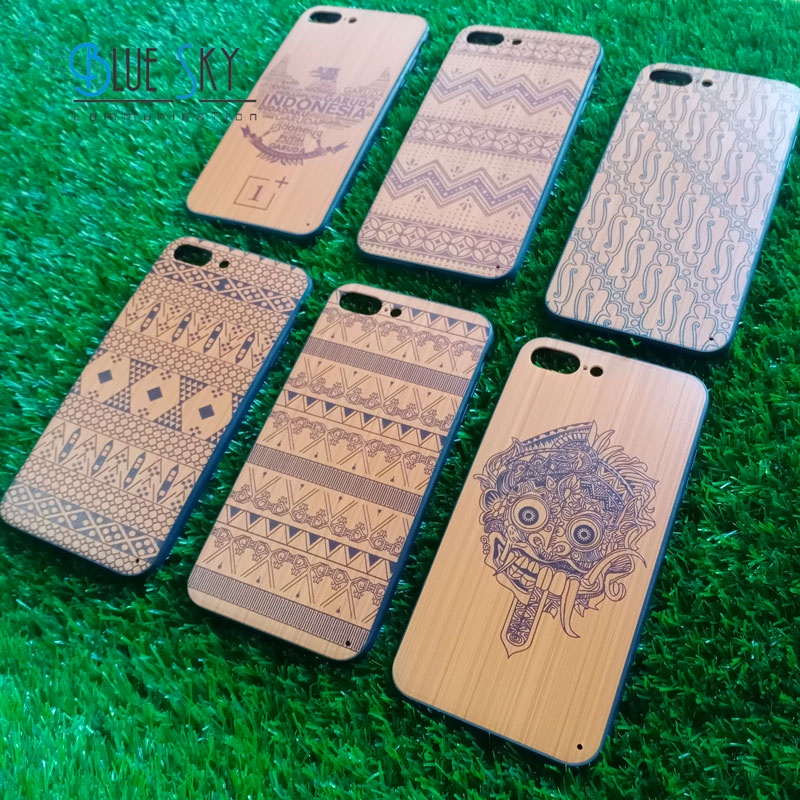 CASE SOFT JACKET WOOD BATIK IPHONE 7G PLUS HARD MIX SOFT