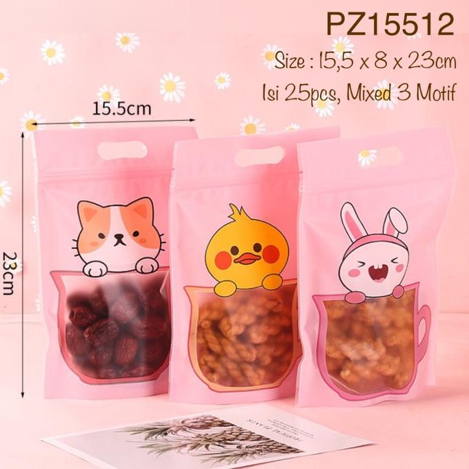 

Plastik Klip Ziplock Snack, Nastar, Cookies PZ15512 Cute Zipper Bag mooncak37 Berkualitas