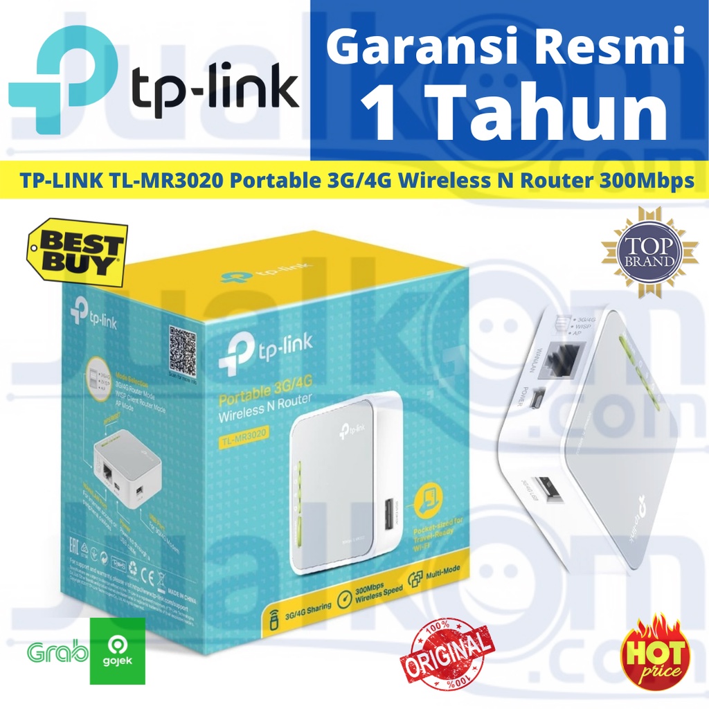 TP-LINK Portable 3G/4G Wireless N Router TL MR3020 Resmi